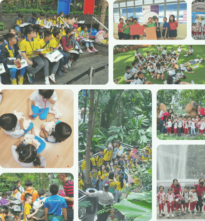 Children exploring STEM learning activities