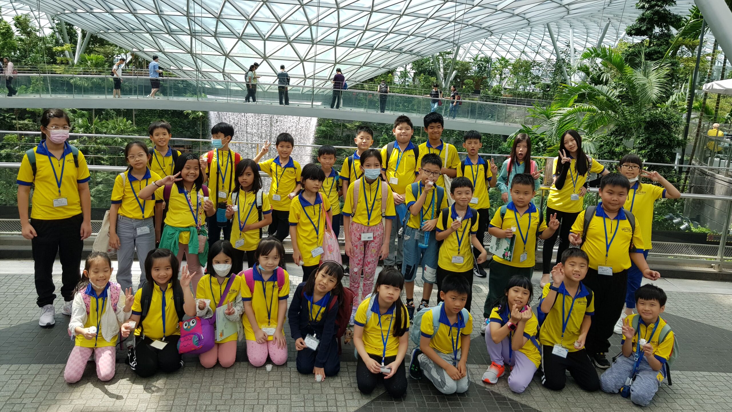 Children listening to hygiene and safety tips
