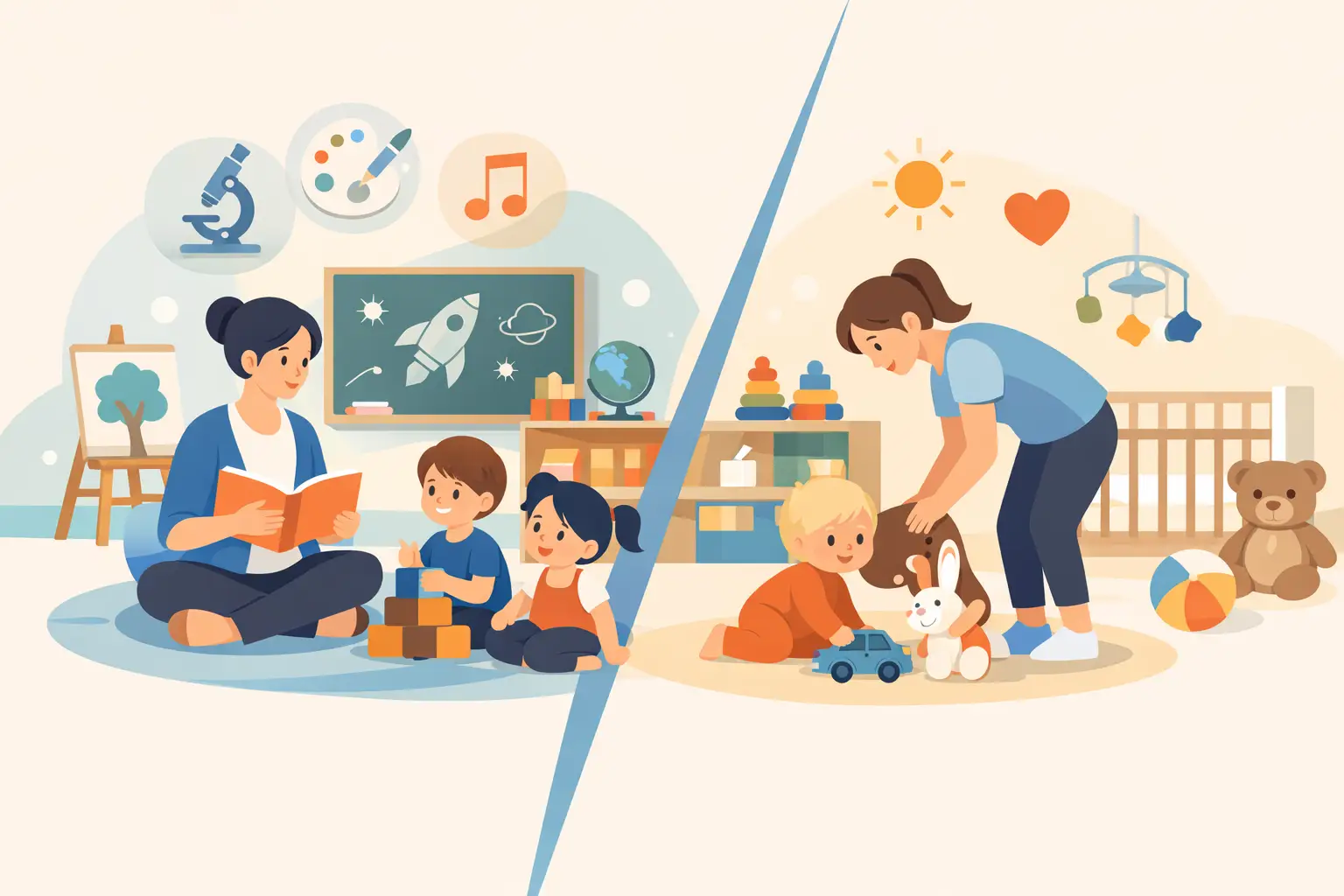 Preschool Enrichment vs Childcare: Key Differences