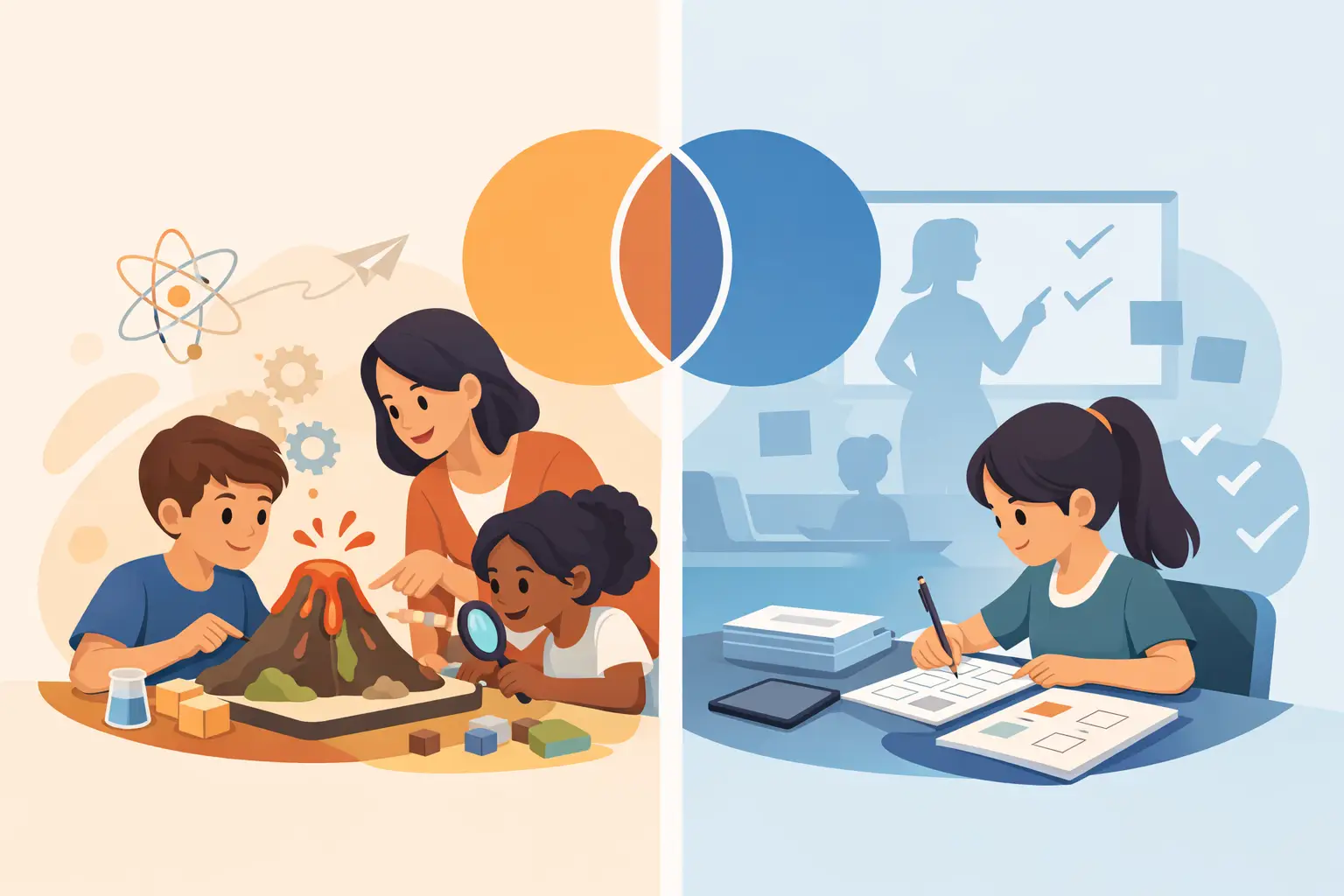 Hands-On Learning vs. Worksheets: What Sticks?