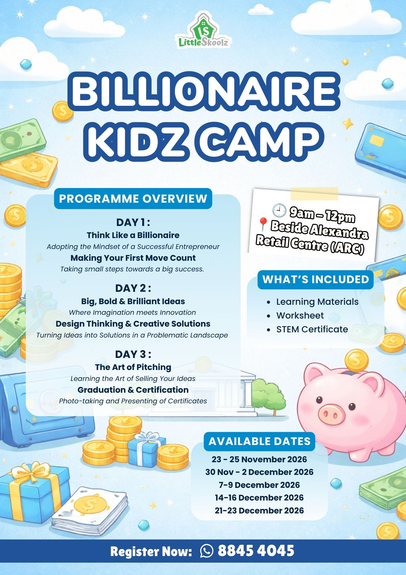 Billionaire Kidz Camp Year-End lesson plan